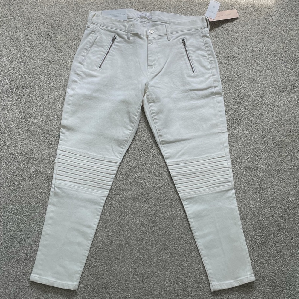 Banana Republic White Jeans